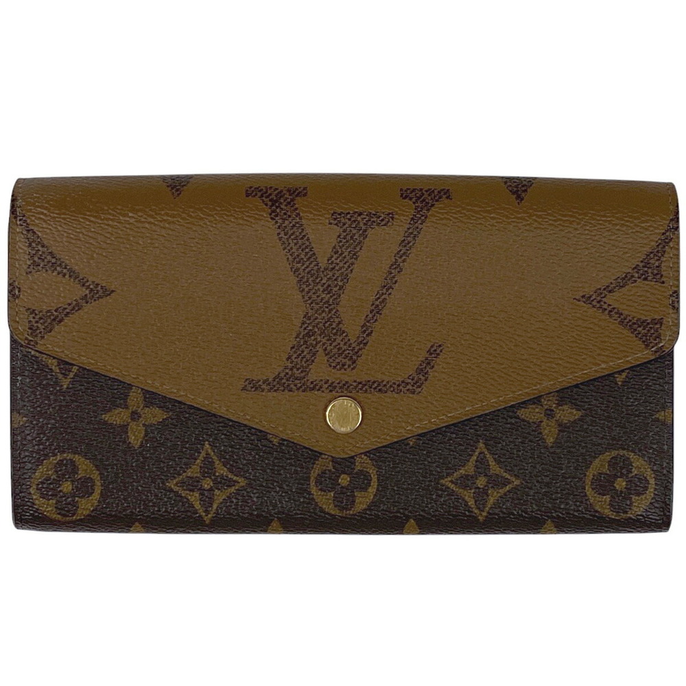 Louis Vuitton Sarah Portefeuille Wallet Monogram Giant Reverse Brown